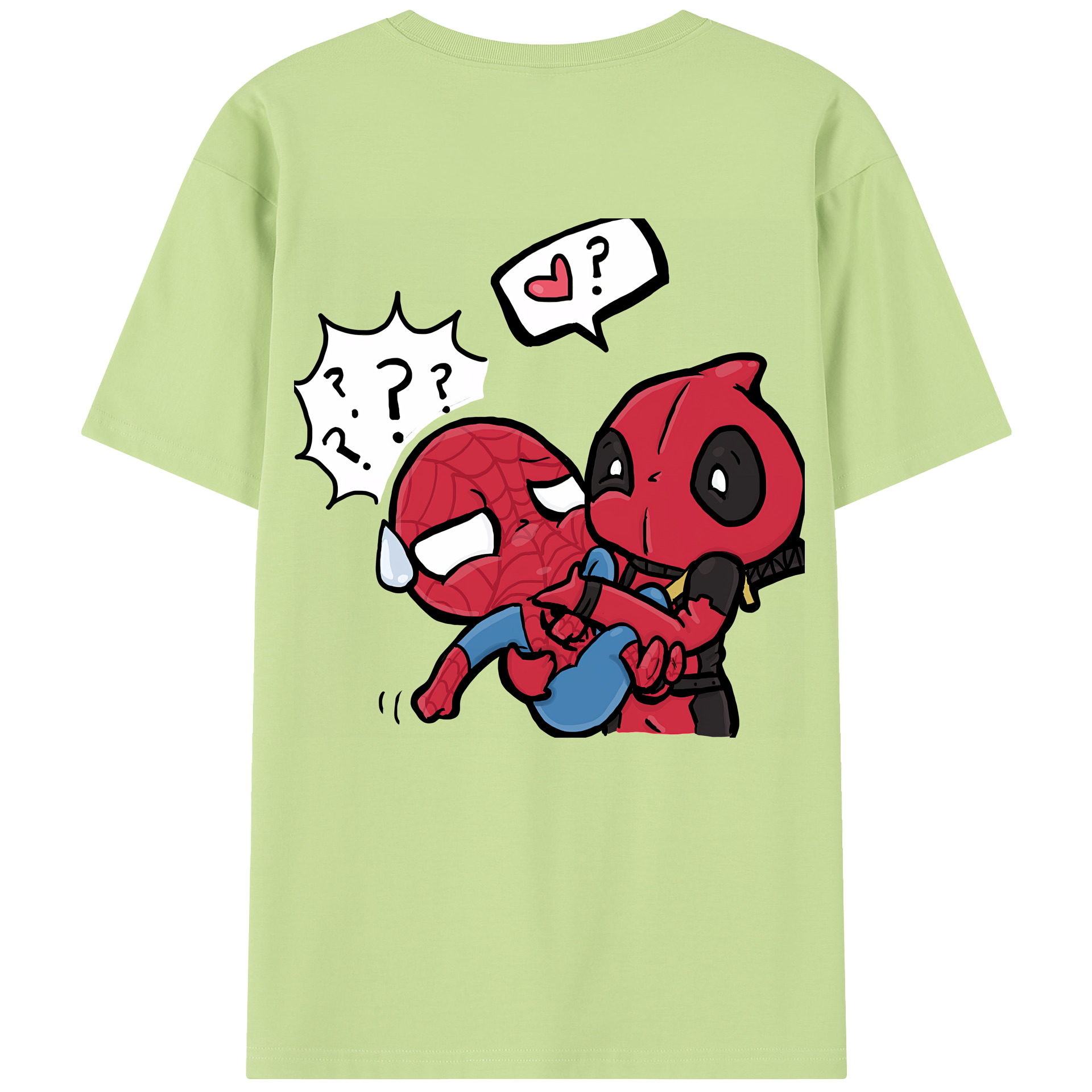 （画像用） Deadpool デッドプール 綿100％半袖Tシャツ（背面プリント）